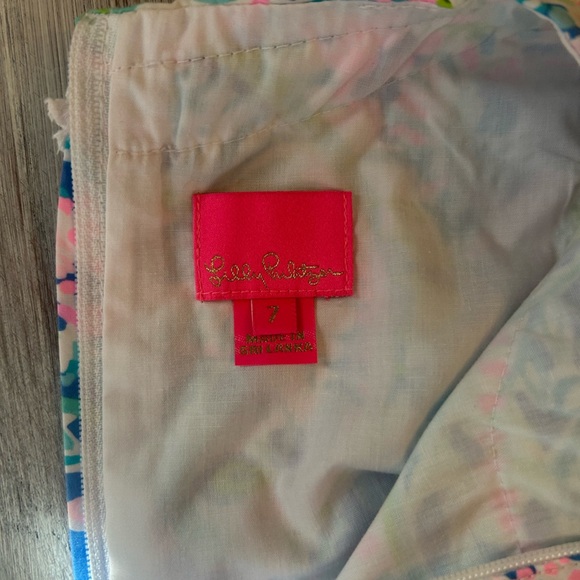 Lilly Pulitzer Girls Callahan Shift Dress Size 7 – Resort Villa Vista Print - Picture 6 of 6